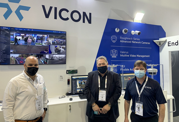 Shep on the Vicon booth, Intersec 2022
